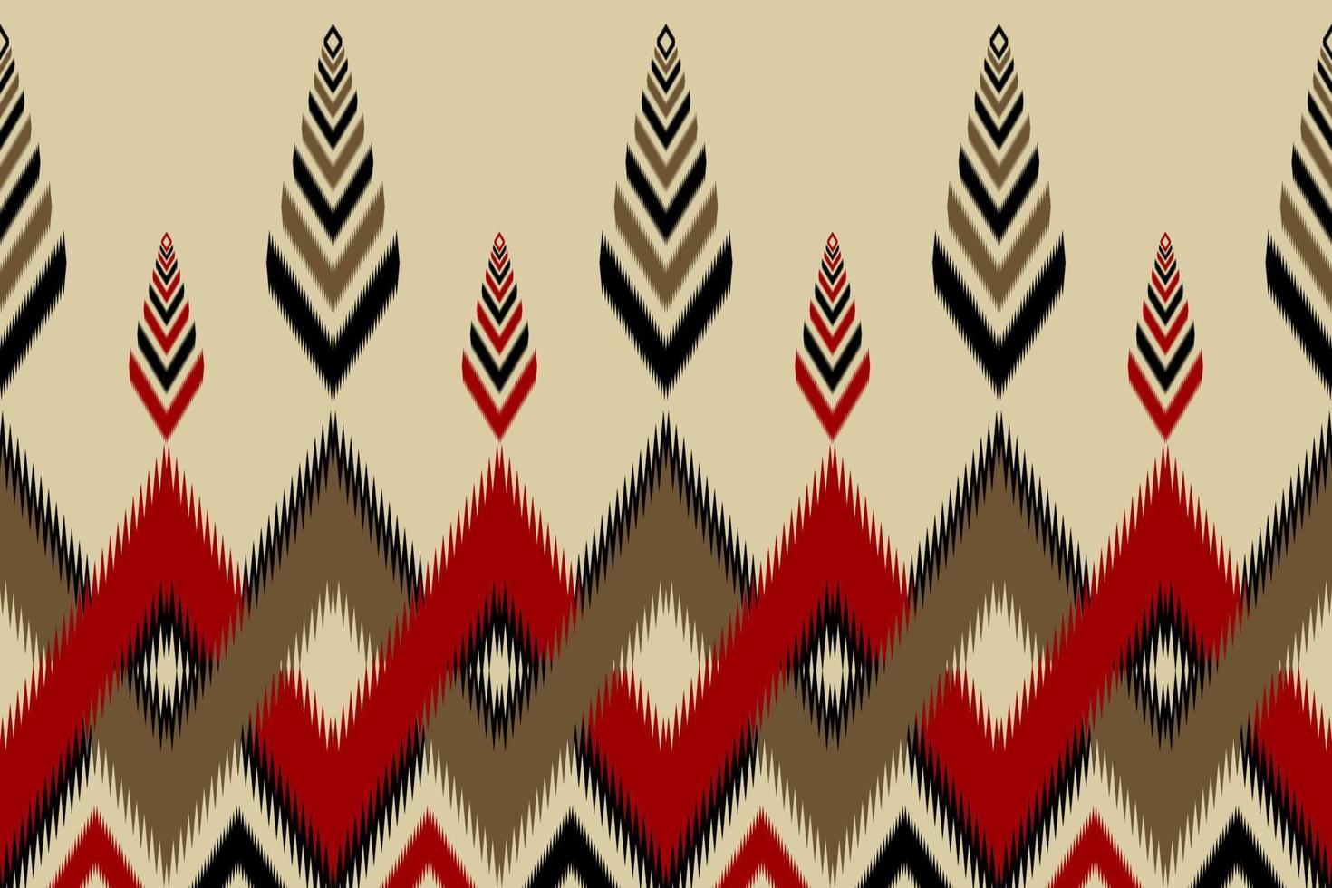 estilo nativo ikat. patrón étnico tradicional. diseño para fondo, ilustración, textura, tela, batik, ropa, envoltura, papel tapiz, alfombra, bordado vector