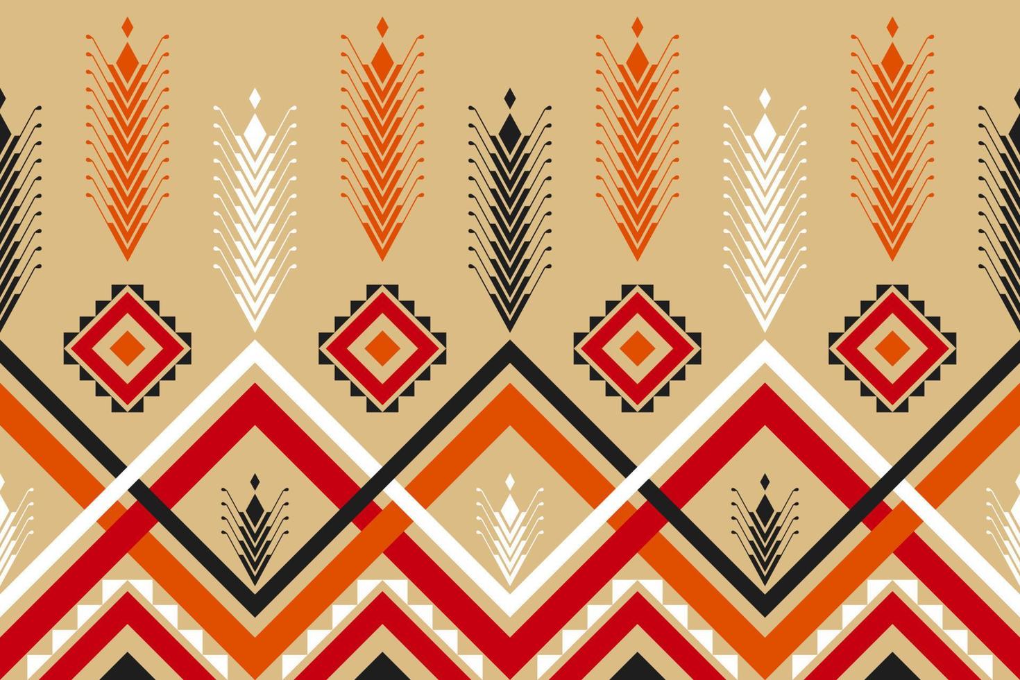 patrón geométrico étnico sin fisuras tradicional. diseño para fondo, alfombra, papel tapiz, ropa, envoltura, batik, tela, vector, ilustración, bordado. vector