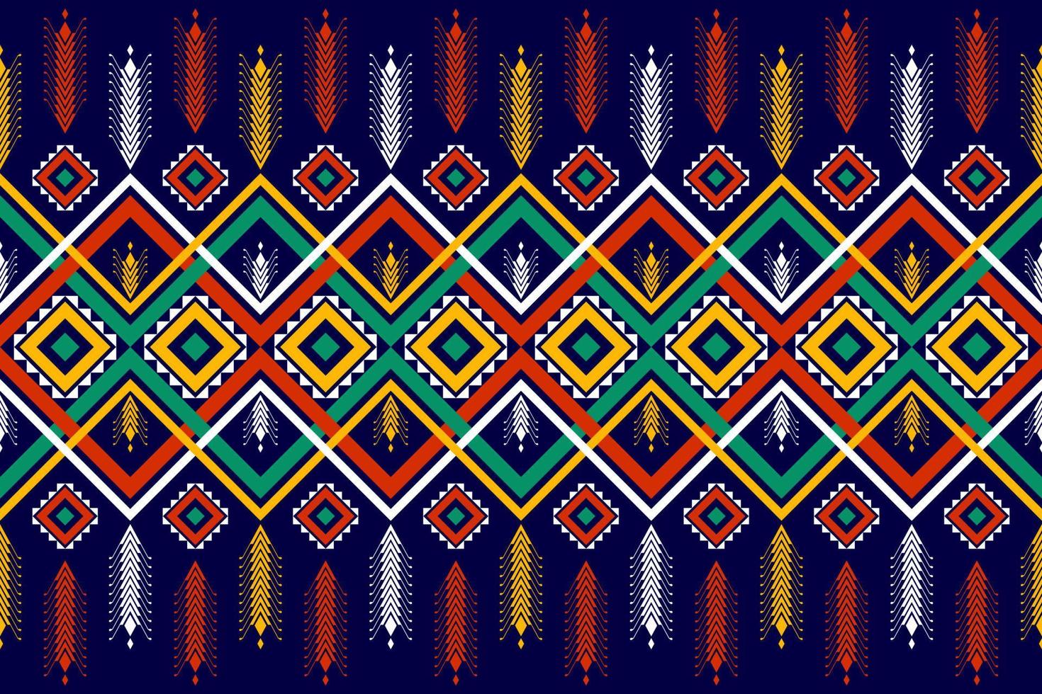 Geometric ethnic seamless pattern traditional. Design for background, carpet,wallpaper,clothing,wrapping,batik,fabric,Vector,illustration,embroidery. vector