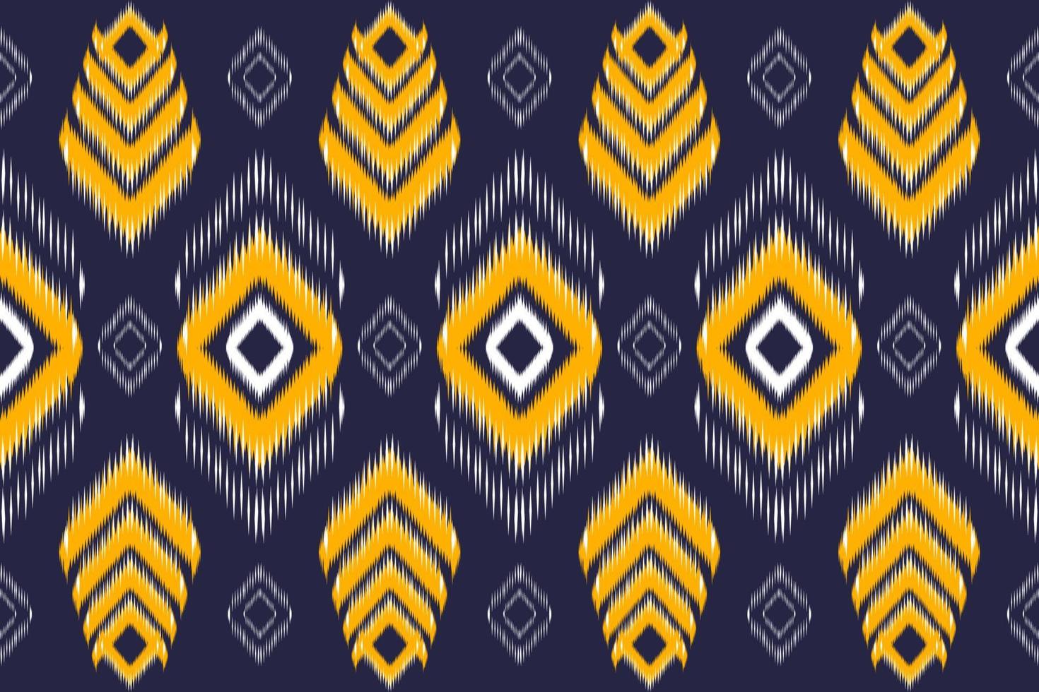 Ikat ethnic aztec seamless pattern. Design for background,carpet,wallpaper,clothing,wrapping,Batik,fabric,Vector illustration.embroidery style. vector