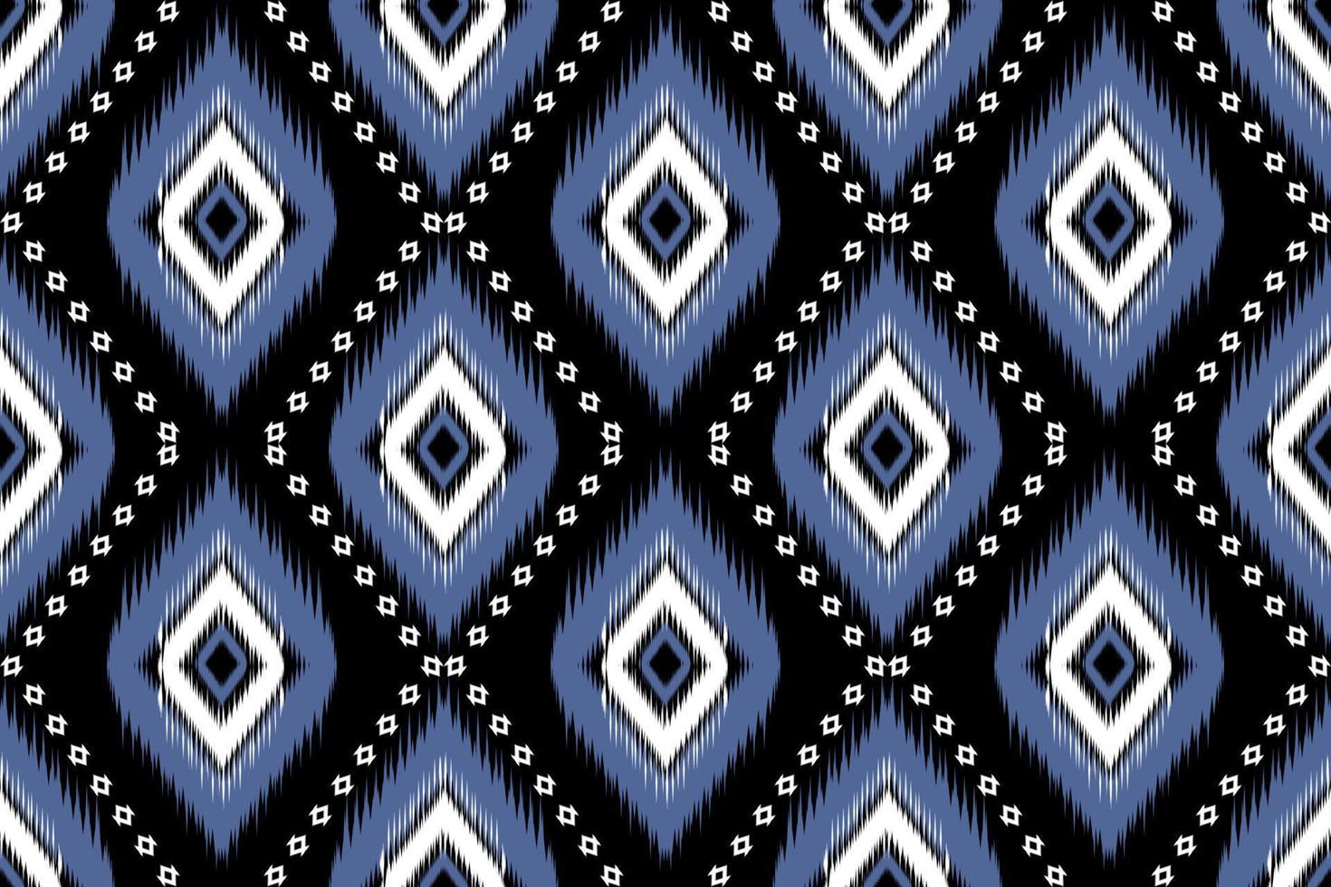 Ikat native style. Geometric ethnic seamless pattern traditional. Design for background,illustration,texture,fabric,batik,clothing,wrapping,wallpaper,carpet,embroidery vector