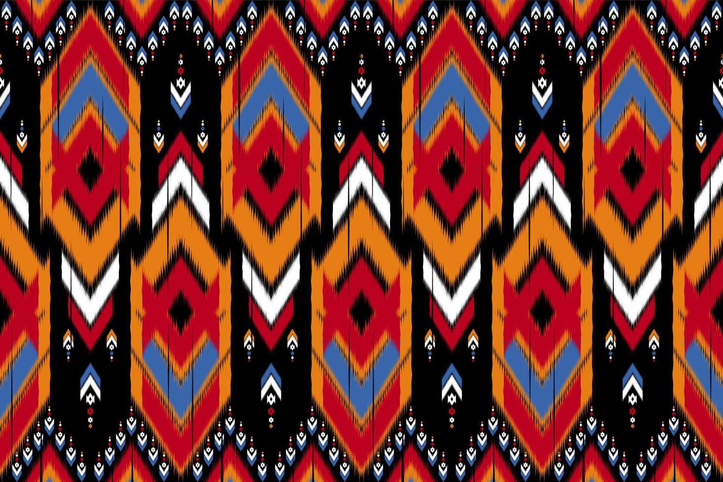 estilo nativo ikat oriental. patrón étnico geométrico tradicional. rayas tribales. diseño para fondo, ilustración, tela, batik, ropa, envoltura, papel tapiz, alfombra, bordado vector