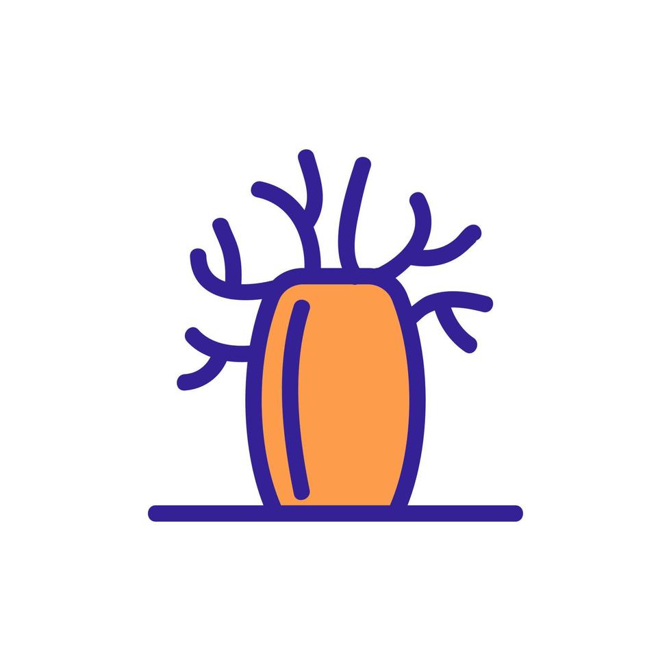 vector de icono de baobab. ilustración de símbolo de contorno aislado