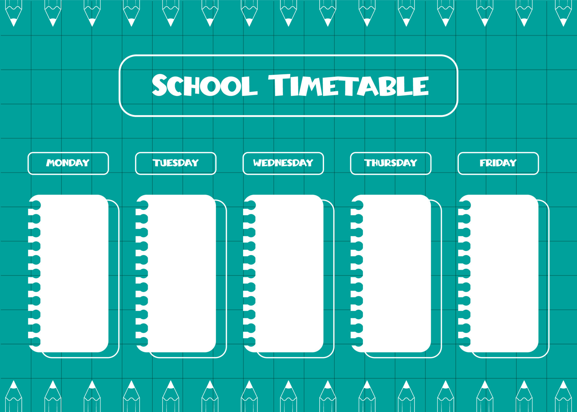 School Schedule Timetable For Kids Weekly Time Table With Day Of The School Schedule Timetable For Kids Weekly Time Table With Day Of The