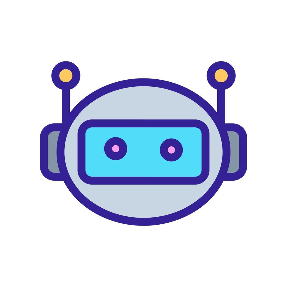 artificial intelligence icon vector. Isolated contour symbol illustration vector