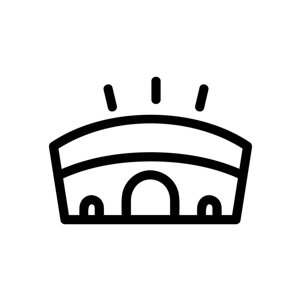 vector de icono de estadio. ilustración de símbolo de contorno aislado