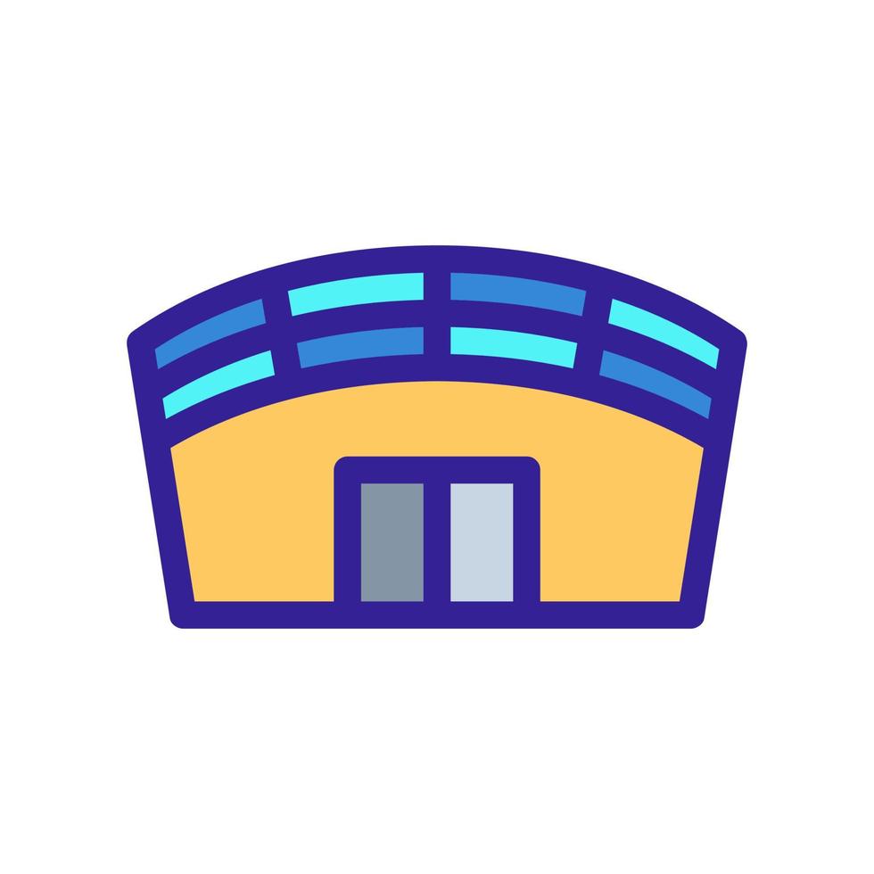 Stadium icon vector. Isolated contour symbol illustration vector