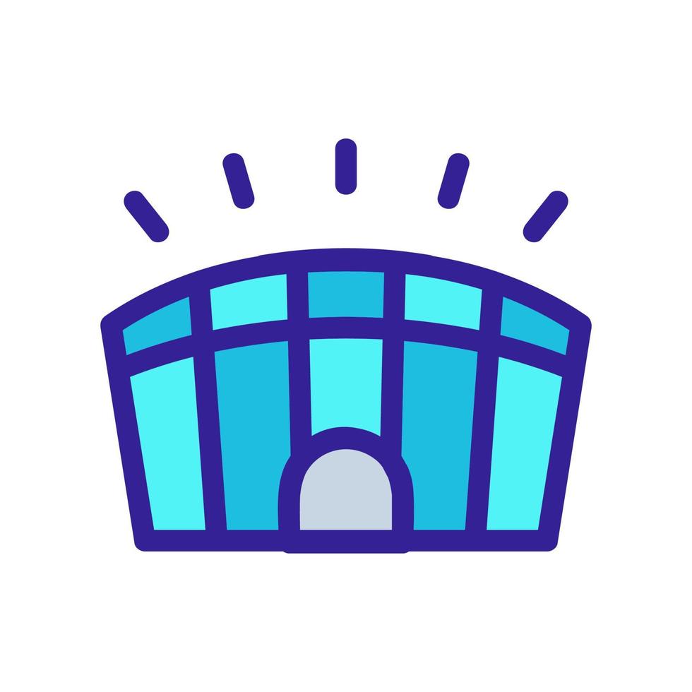 Stadium icon vector. Isolated contour symbol illustration vector
