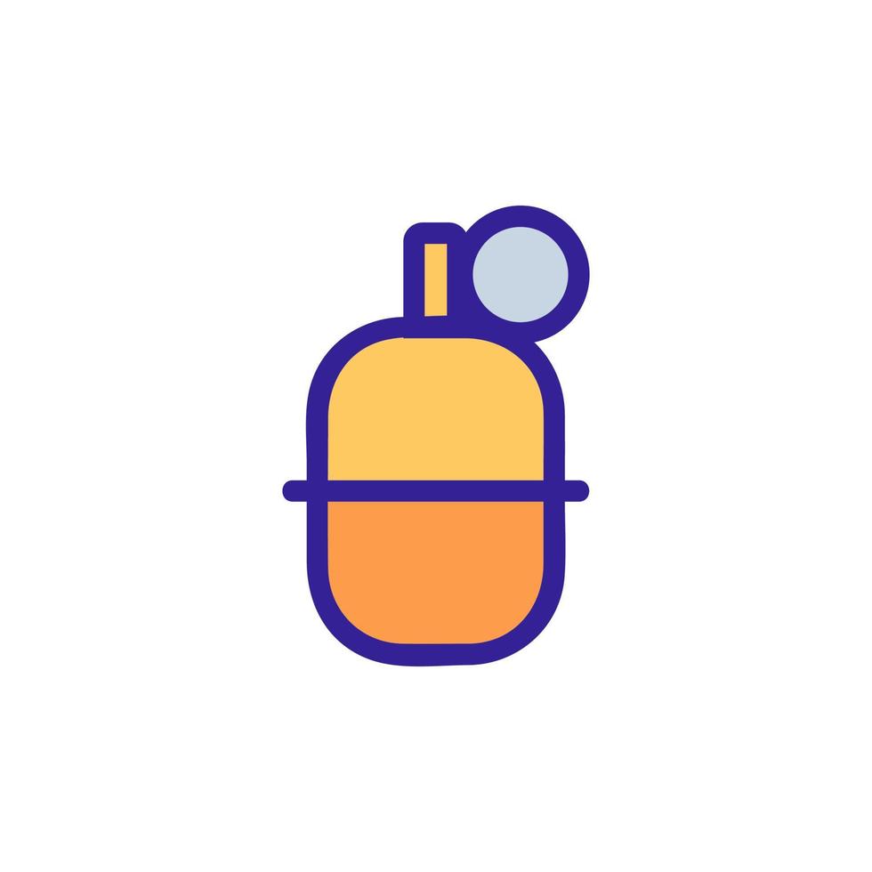 Army pomegranate icon vector. Isolated contour symbol illustration vector