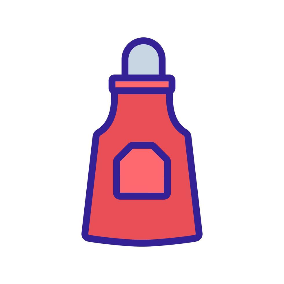 kitchen protective apron to point icon vector outline illustration