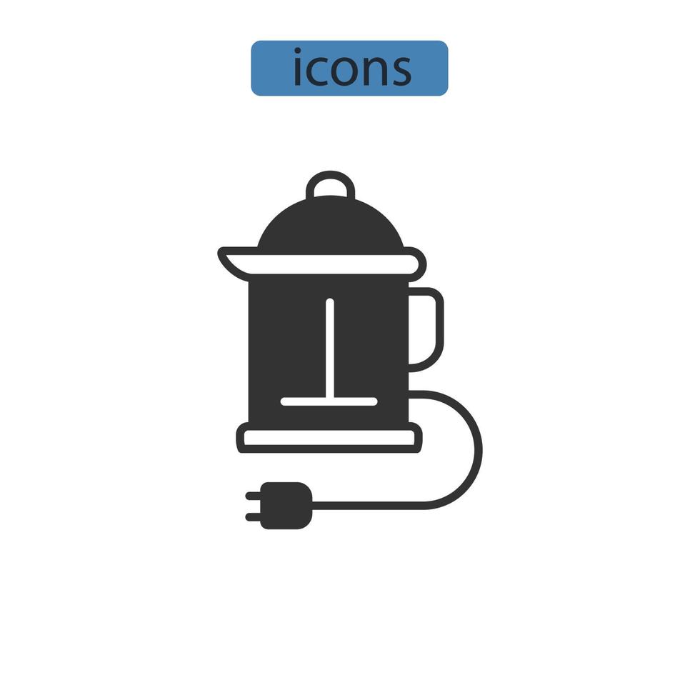appliances icons  symbol vector elements for infographic web