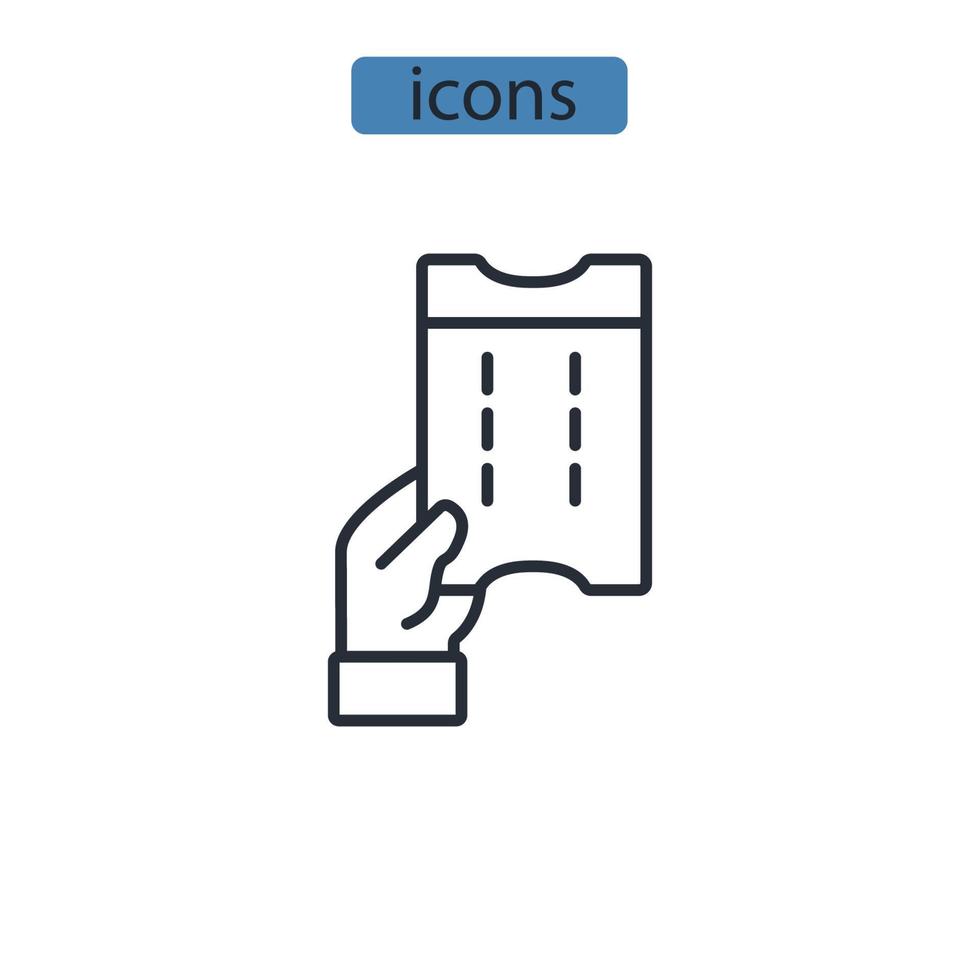 Coupon icons  symbol vector elements for infographic web