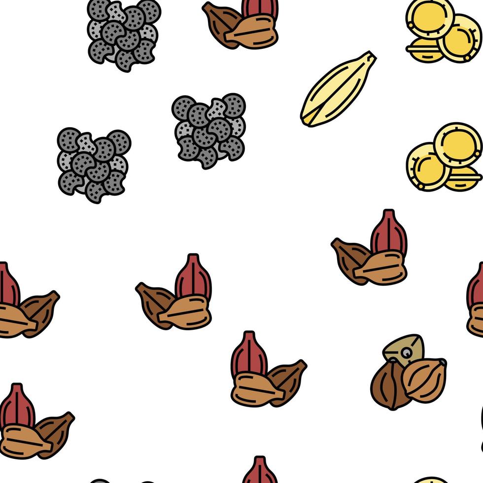 Seed Plant Agriculture Culture Vector Seamless Pattern