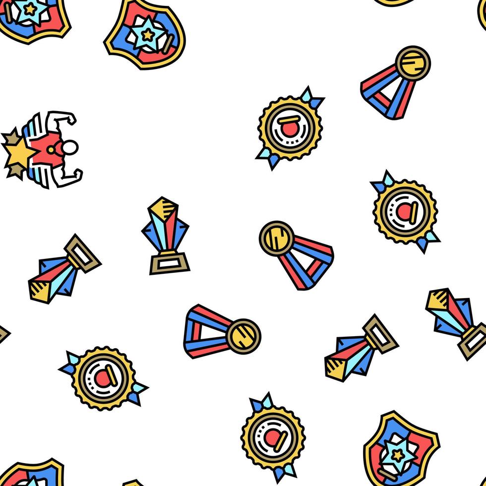 Award For Winner In Championship Vector Seamless Pattern