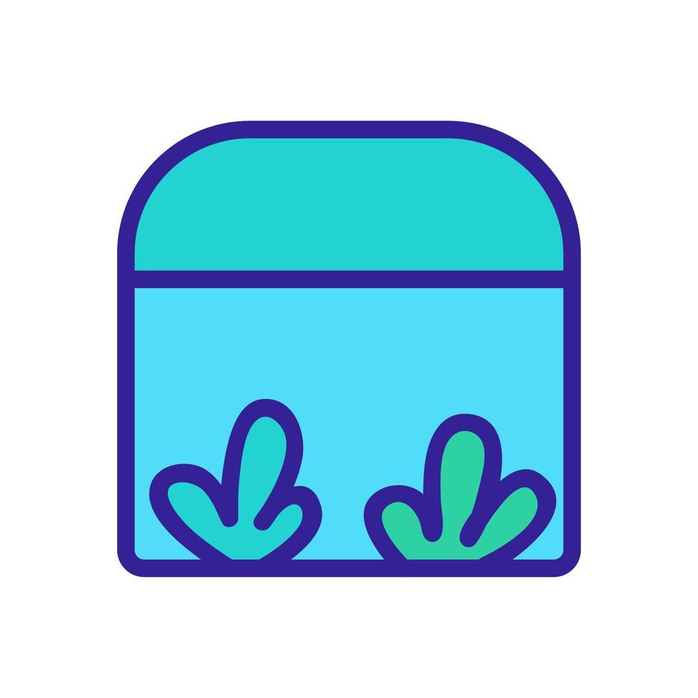 growing ruccola in greenhouse icon vector outline illustration