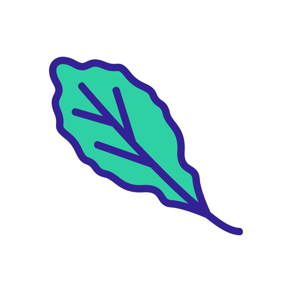 organic arugula leaf icon vector outline illustration