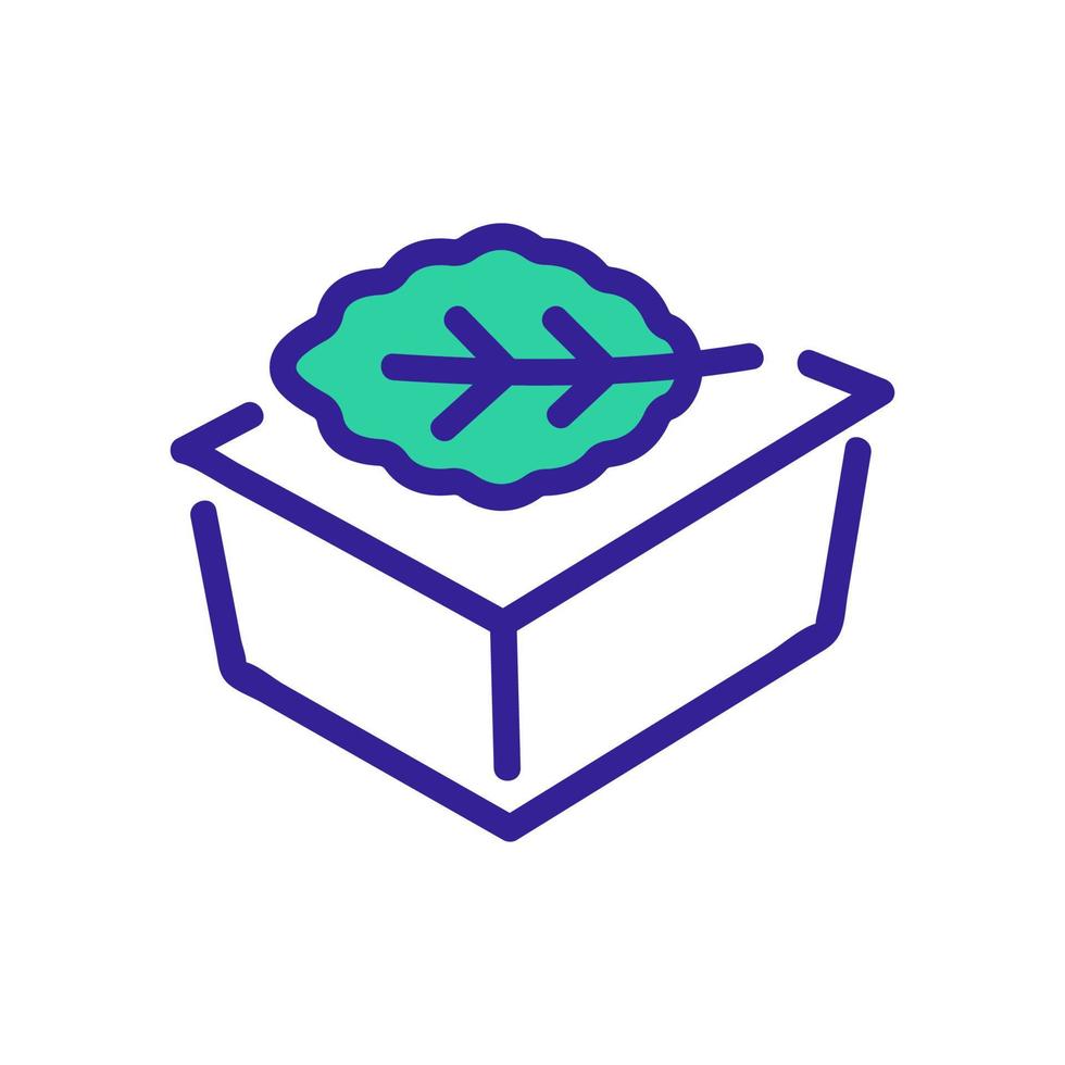 arugula in tray icon vector outline illustration