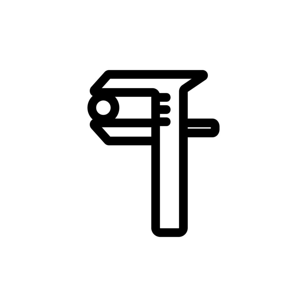 The barbell is an icon vector. Isolated contour symbol illustration vector