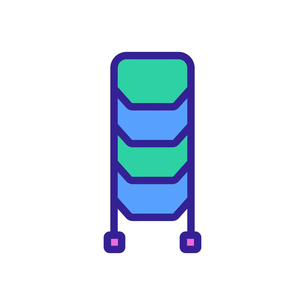 standing staircase icon vector outline illustration