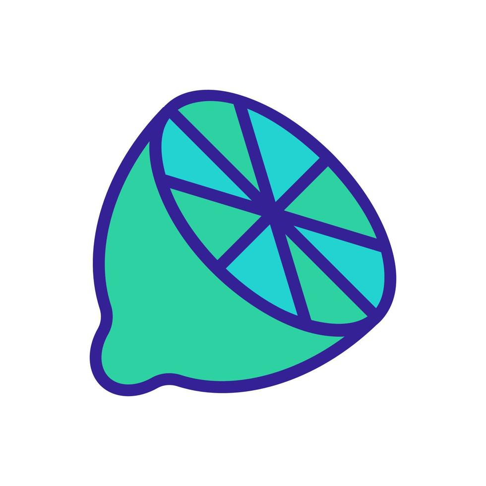 Lime icon vector. Isolated contour symbol illustration vector