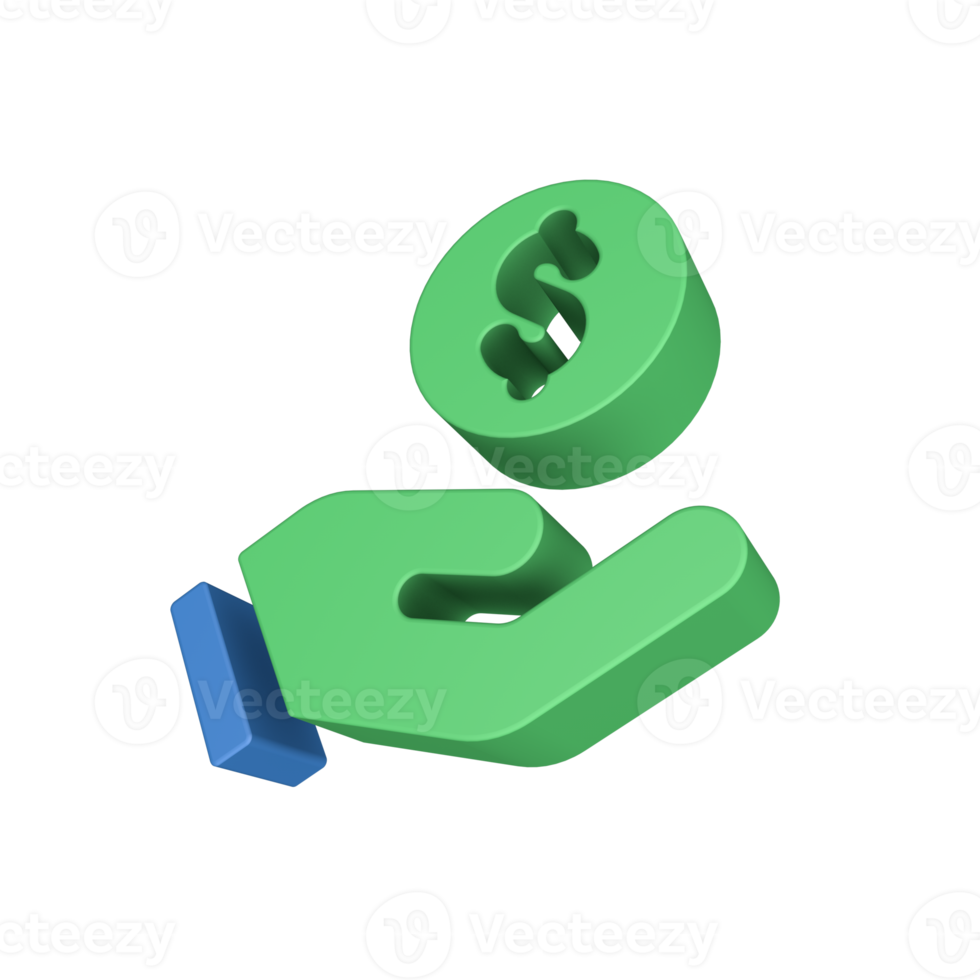 3D-financiën pictogram png