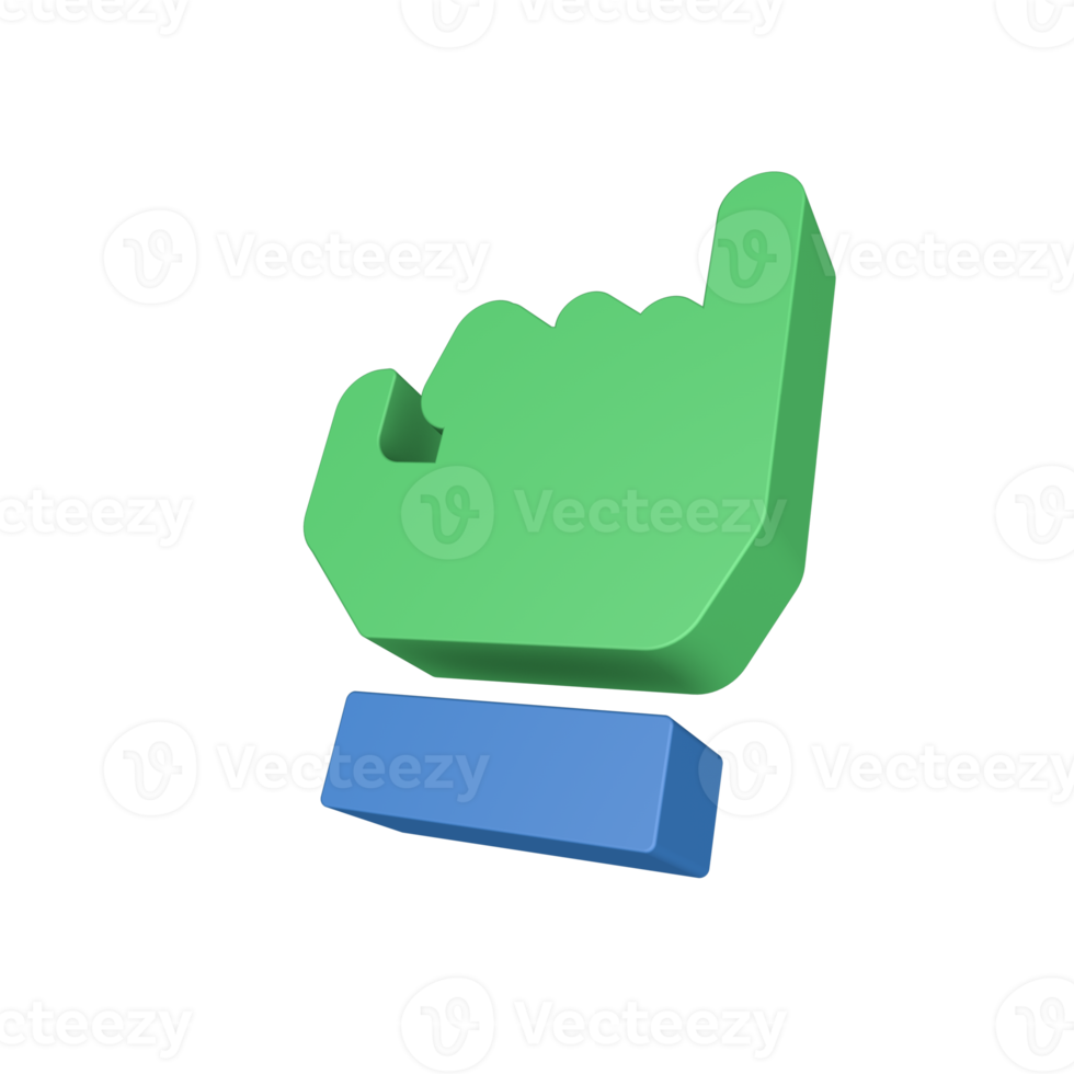 3D Hand Gesture Icon png