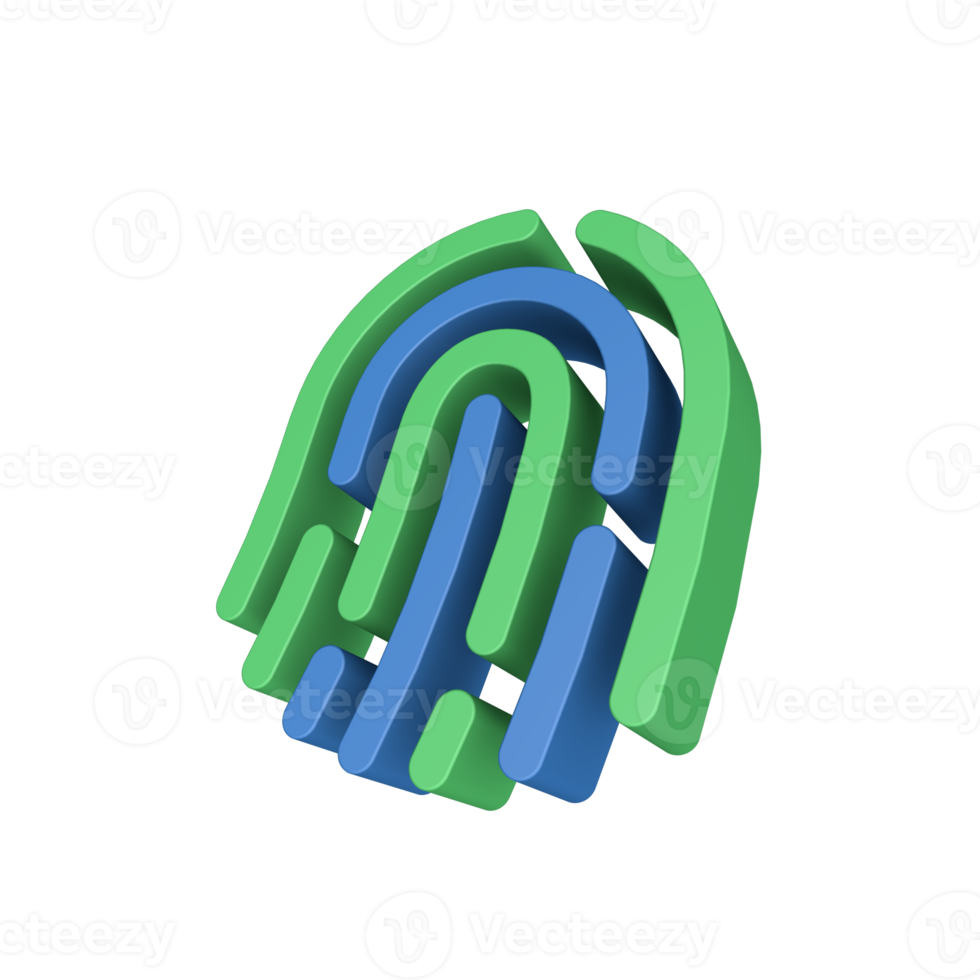 3D Cyber Security Icon png