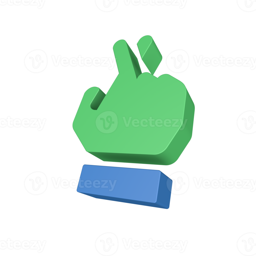 3D Hand Gesture Icon png