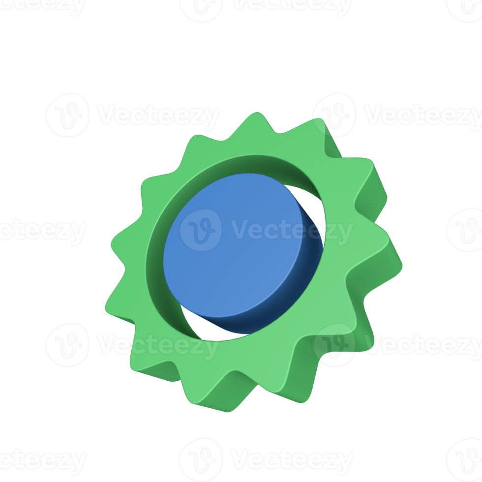 ícone de ecologia de energia 3D png