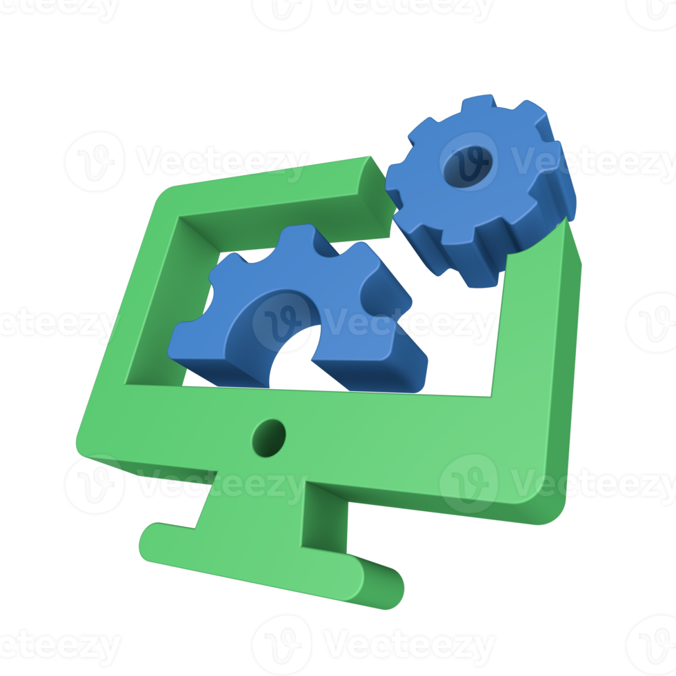3D Data Processing Icon png