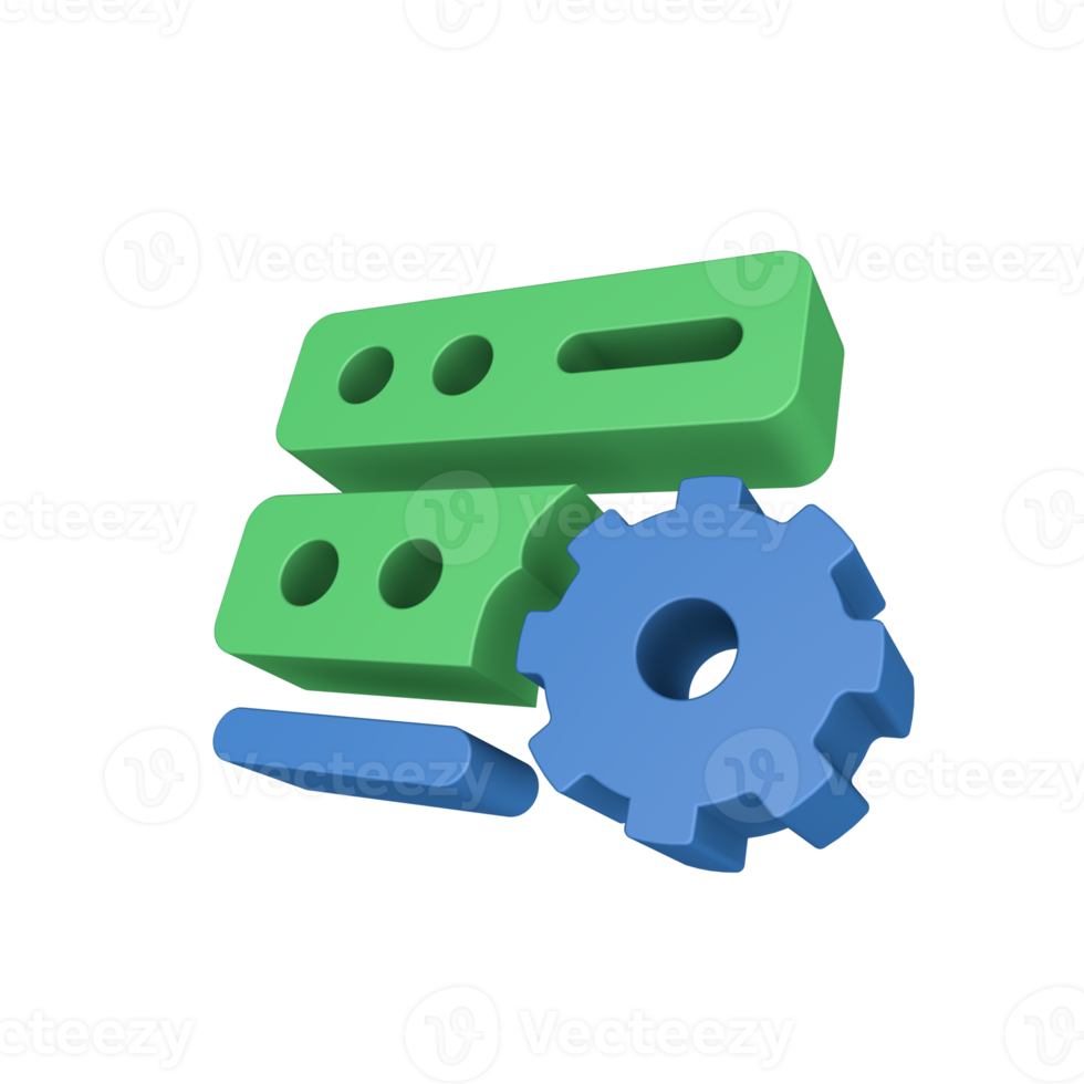 3D Data Processing Icon png