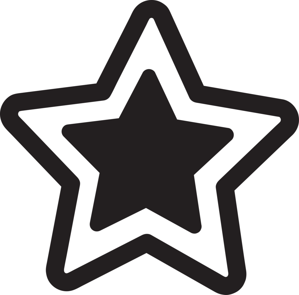 Star icon sign symbol design png