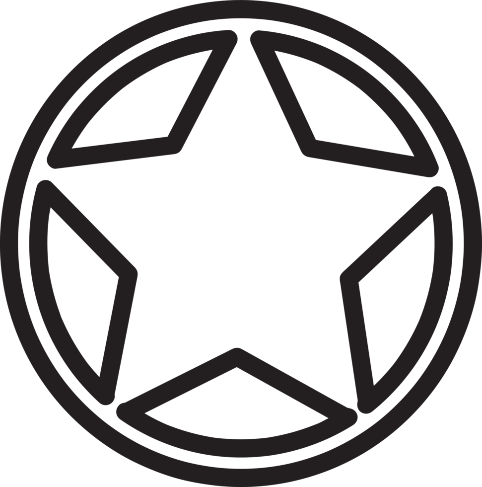 Star icon sign symbol design png