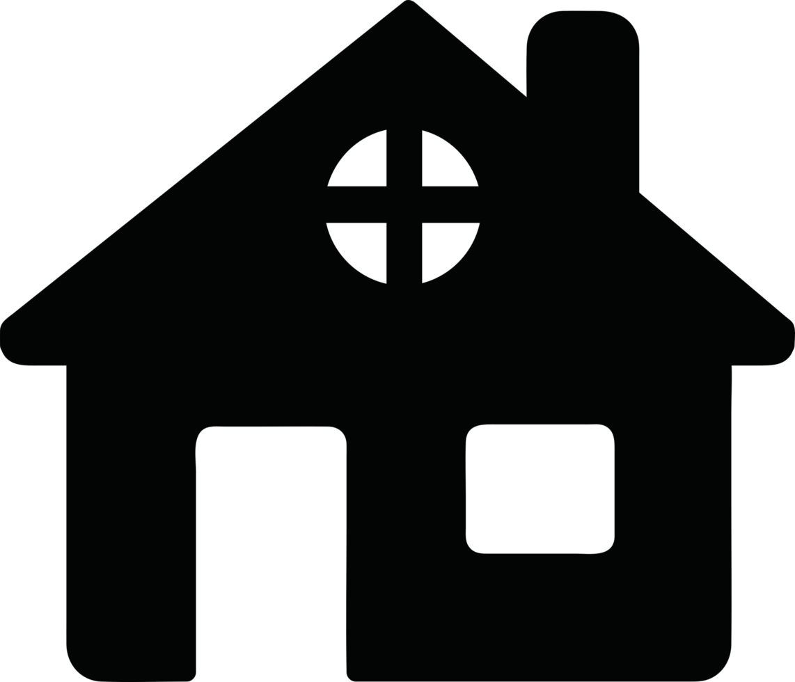 signe de symbole d'icône maison et maison png