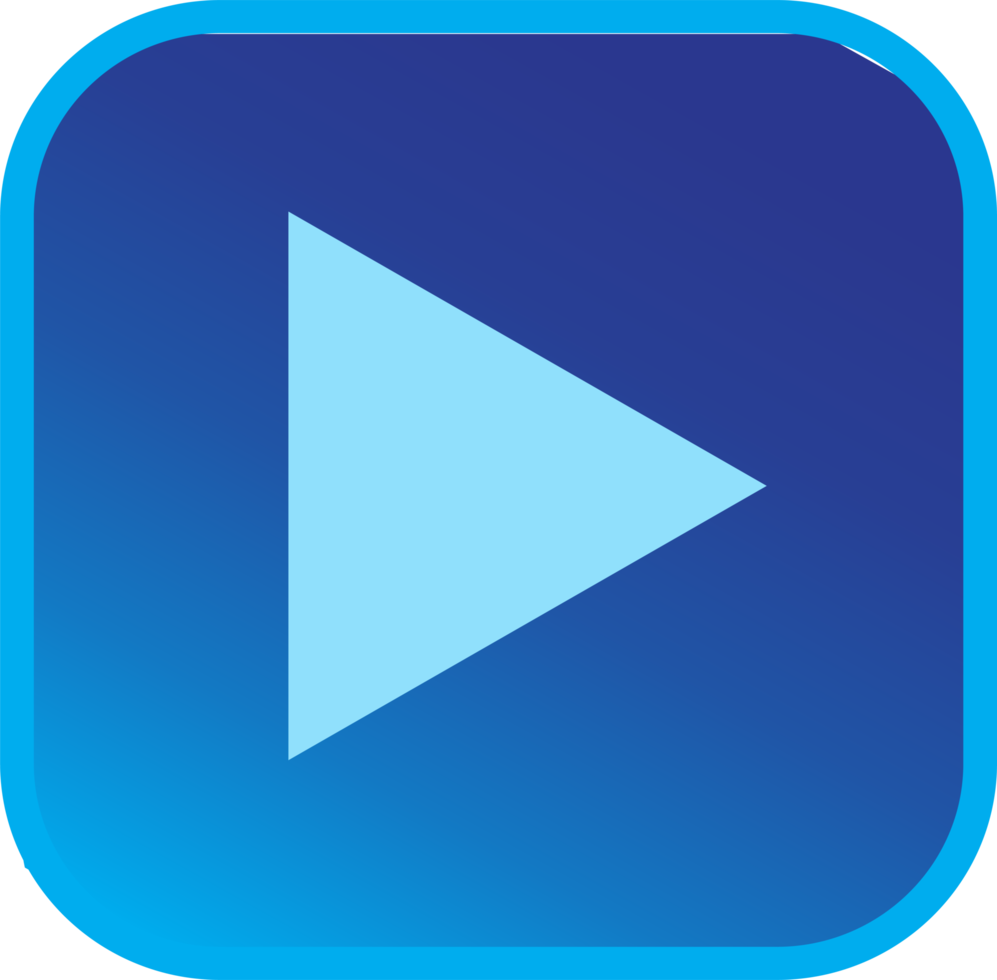 button video player icon sign design png