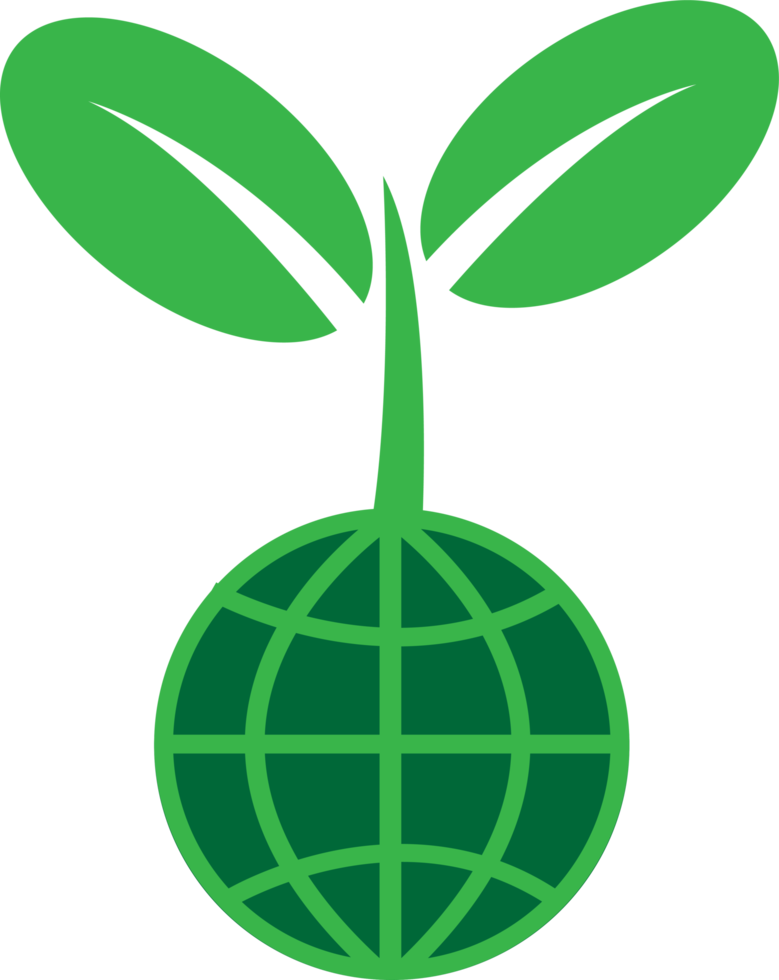 diseño de signo de concepto de icono de árbol de planta png