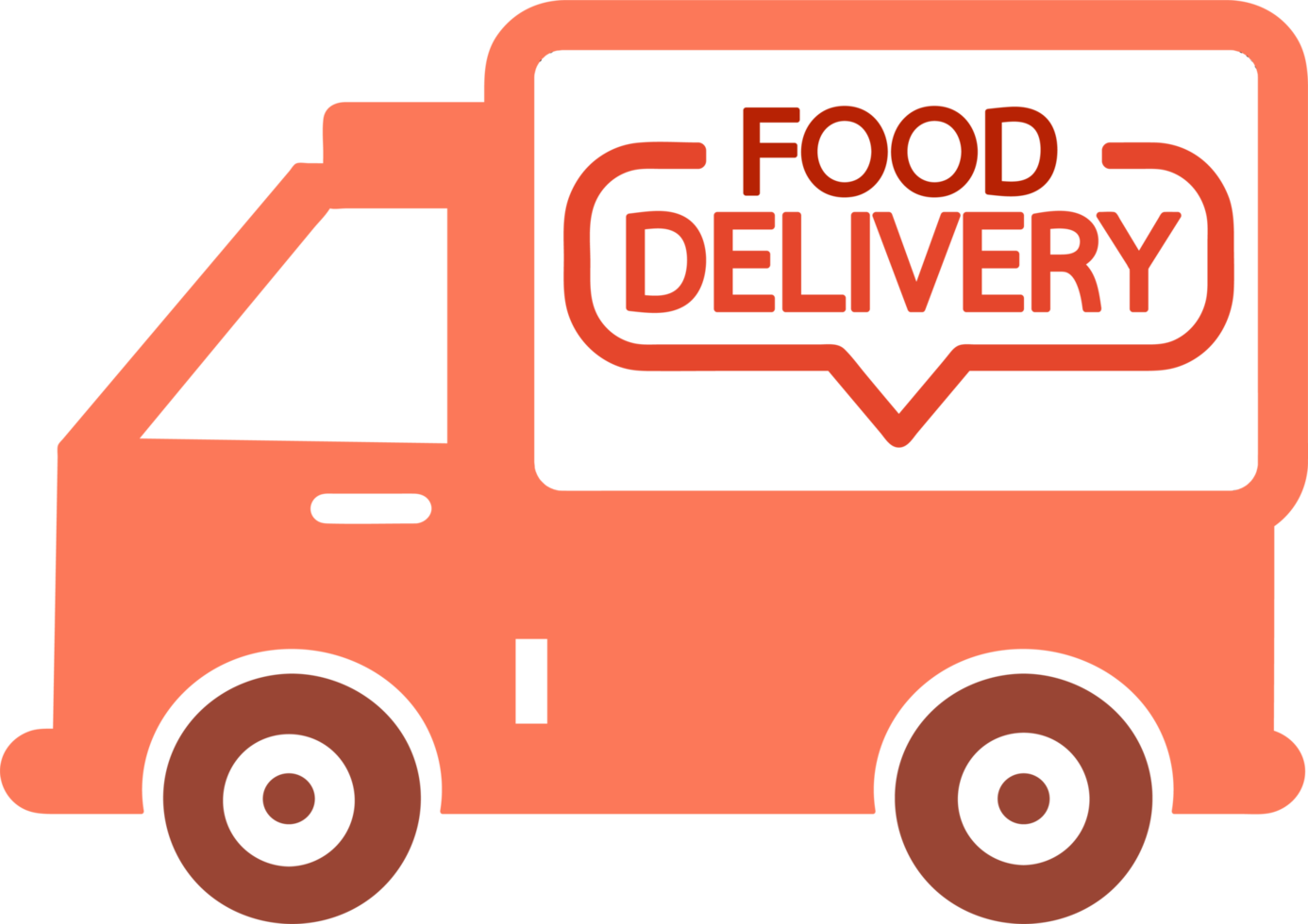 Food delivery icon sign symbol design png