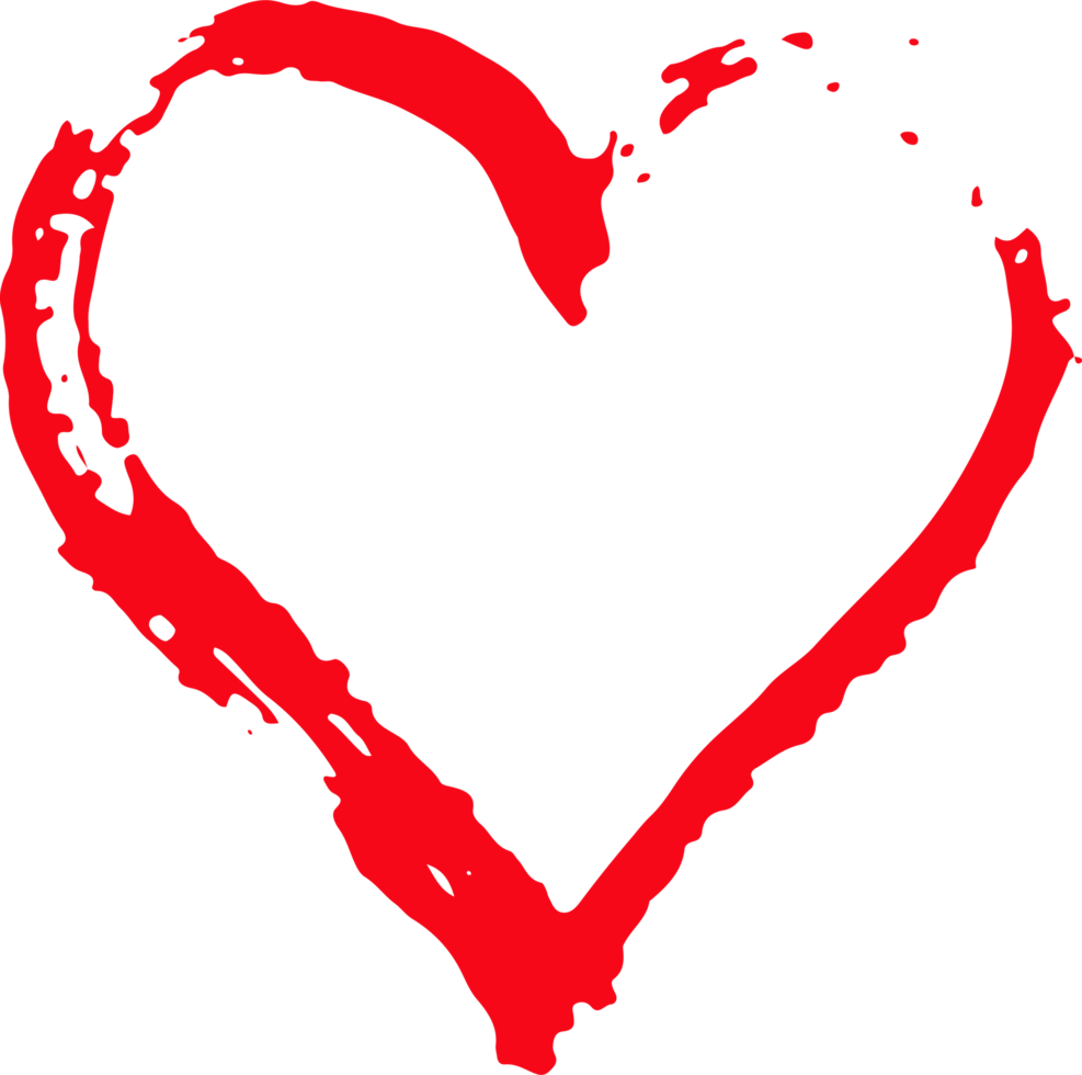 Hand draw Heart icon love sign design 9992599 PNG