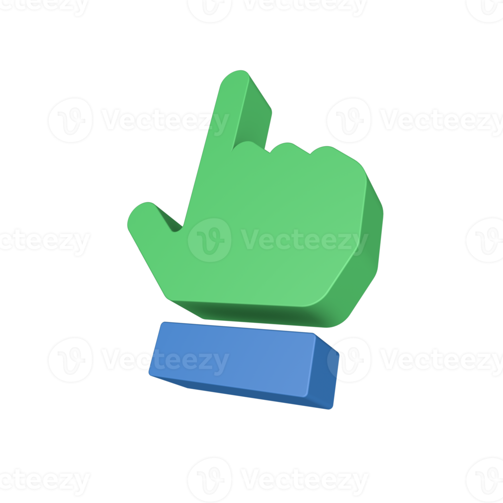 3D Hand Gesture Icon png