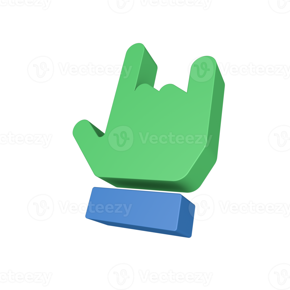 3D Hand Gesture Icon png