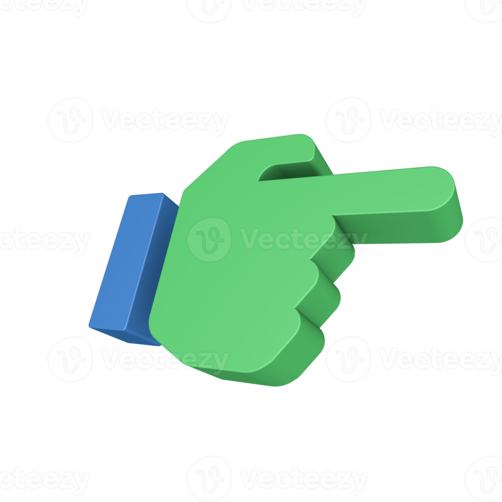 3D Hand Gesture Icon png