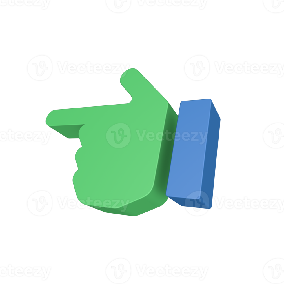 3D Hand Gesture Icon png