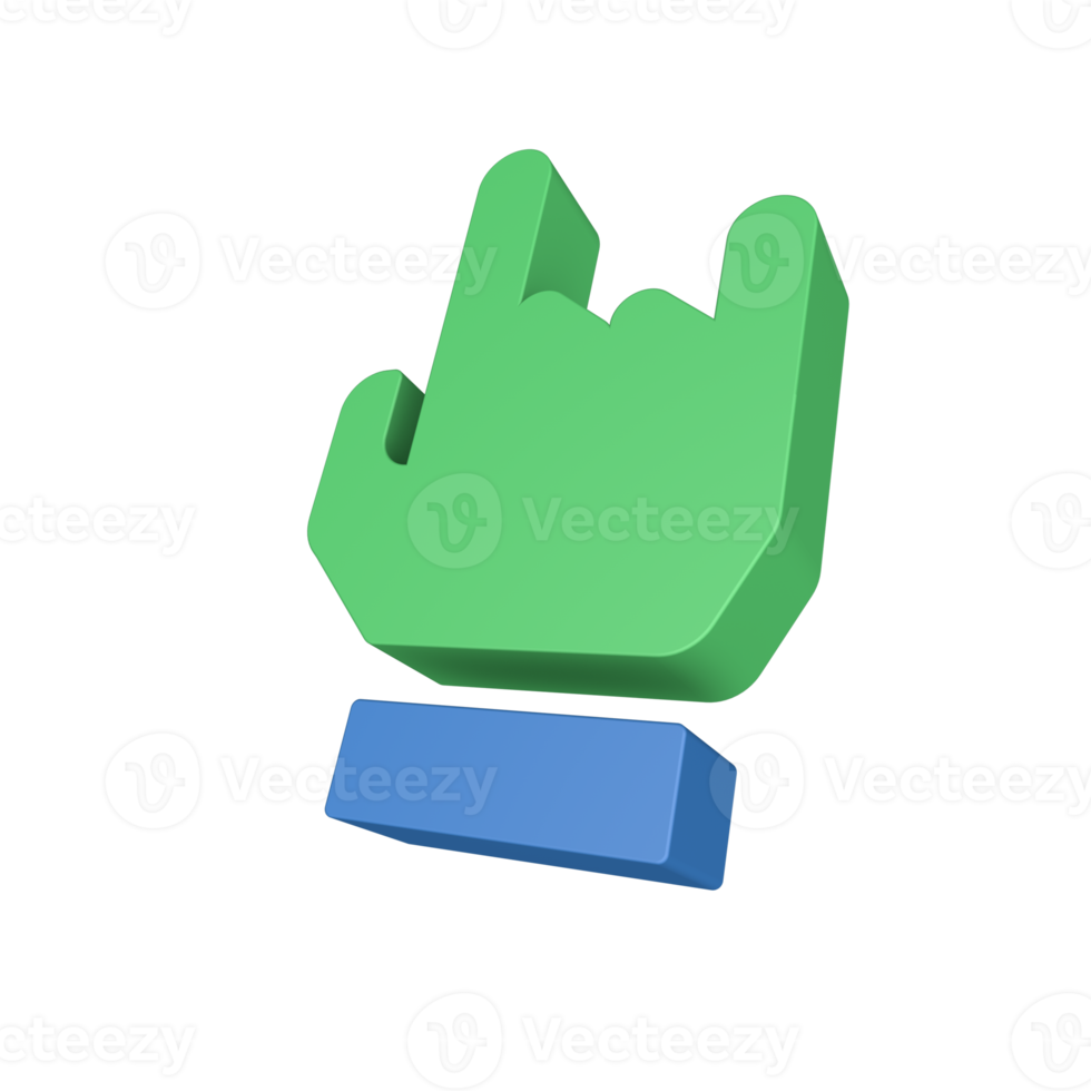 3D Hand Gesture Icon png
