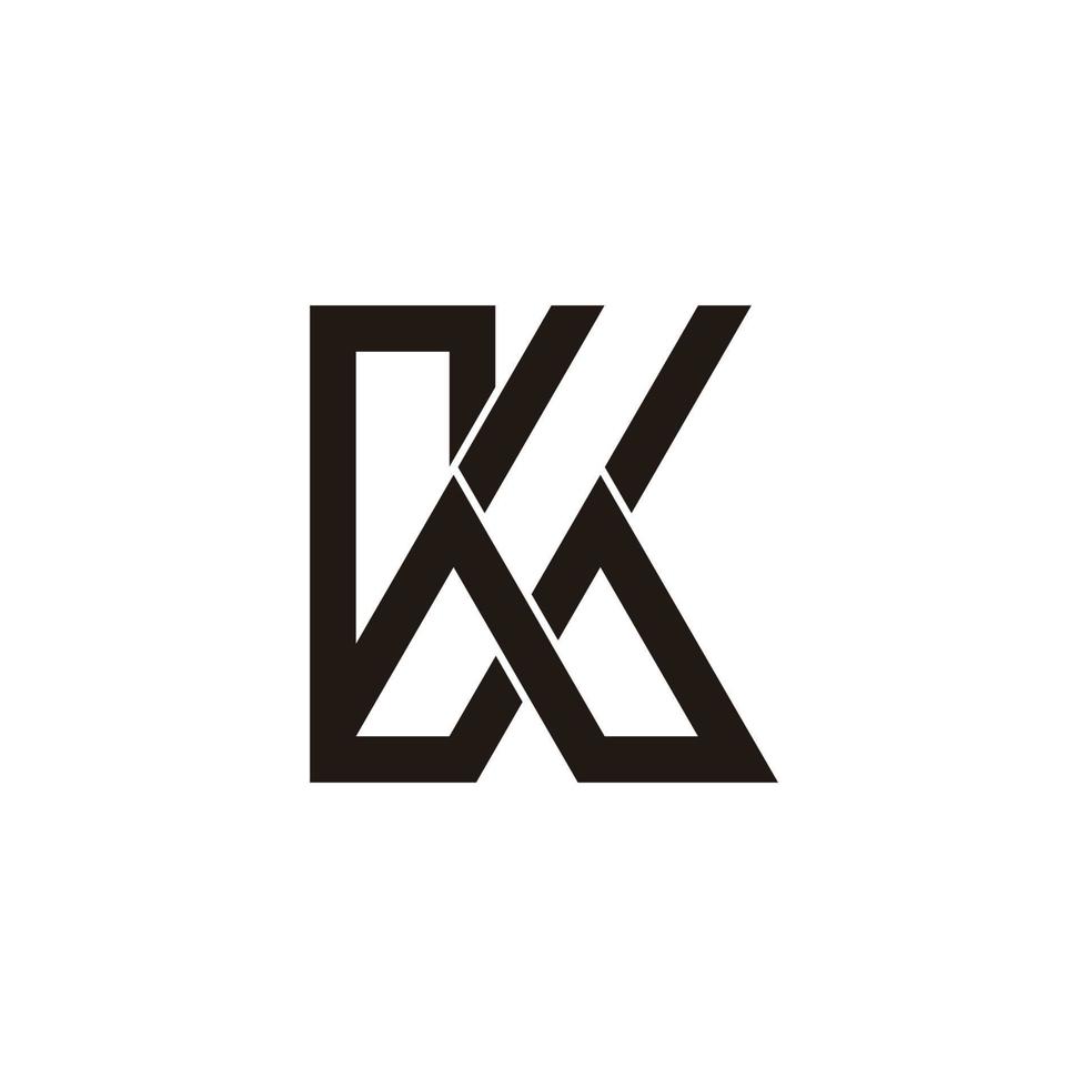 abstract letter mk simple home roof symbol logo vector