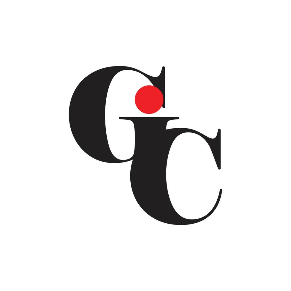 vector de logotipo geométrico simple carta gic