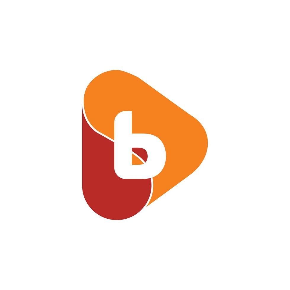 letter b triangle coffee water desin logo vector