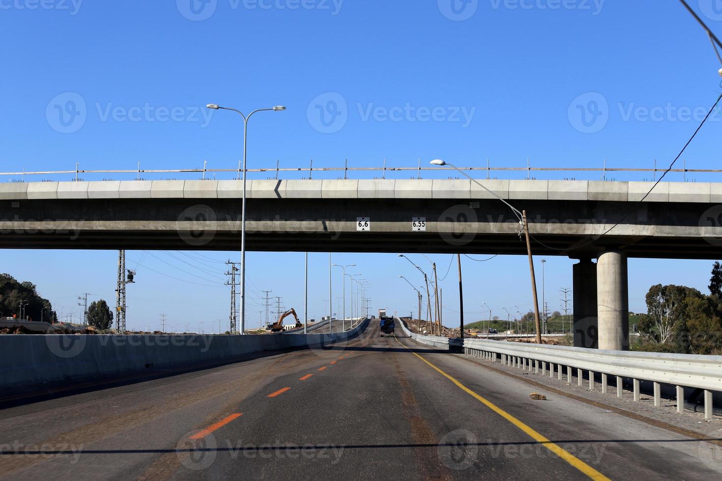 Bridge over a river in Israel. photo