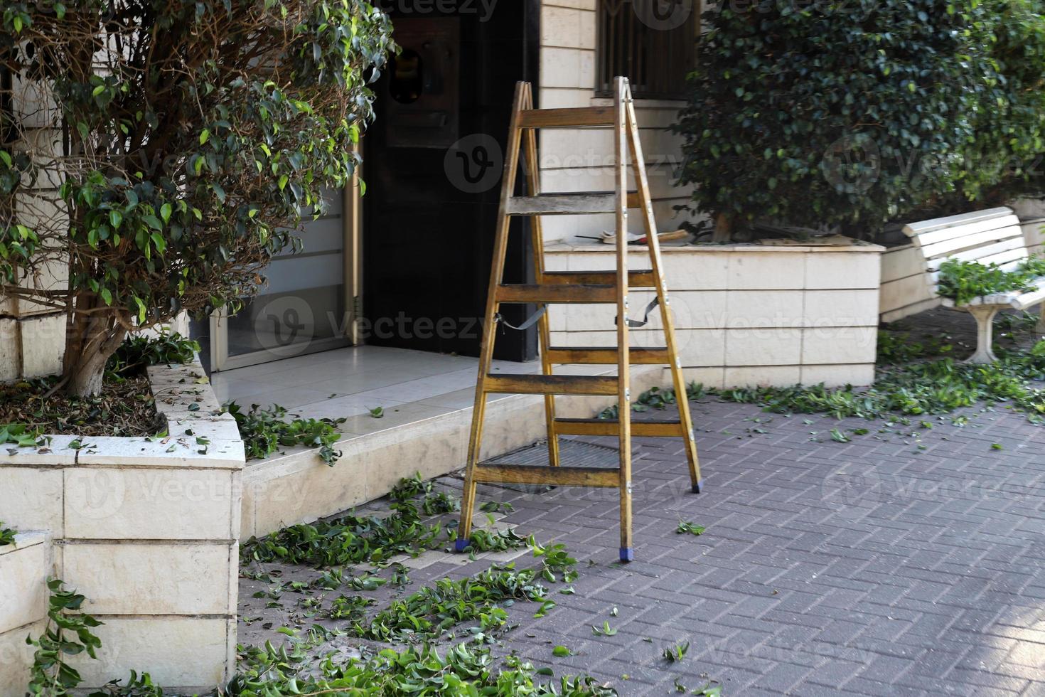 escalera para subir y bajar. foto