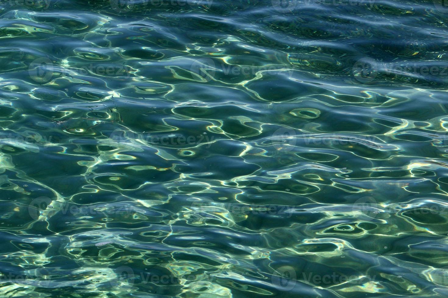 The color of sea water in shallow water. photo