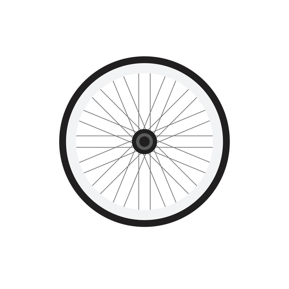 Vector bicycle wheel